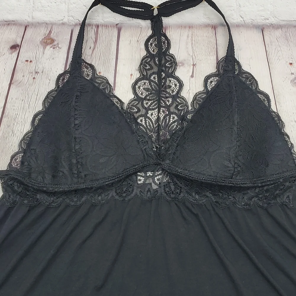 Daisy Fuentes Women  Chemise Teddy Babydoll Soft Stretch Mother Day Black Sz 1X - Picture 17 of 17